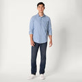 Men's Regular-Fit Long-Sleeve Button-Down Denim Shirt
