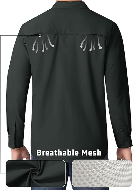 Men's Shirts Button-Down Roll Up Sleeve Shirt